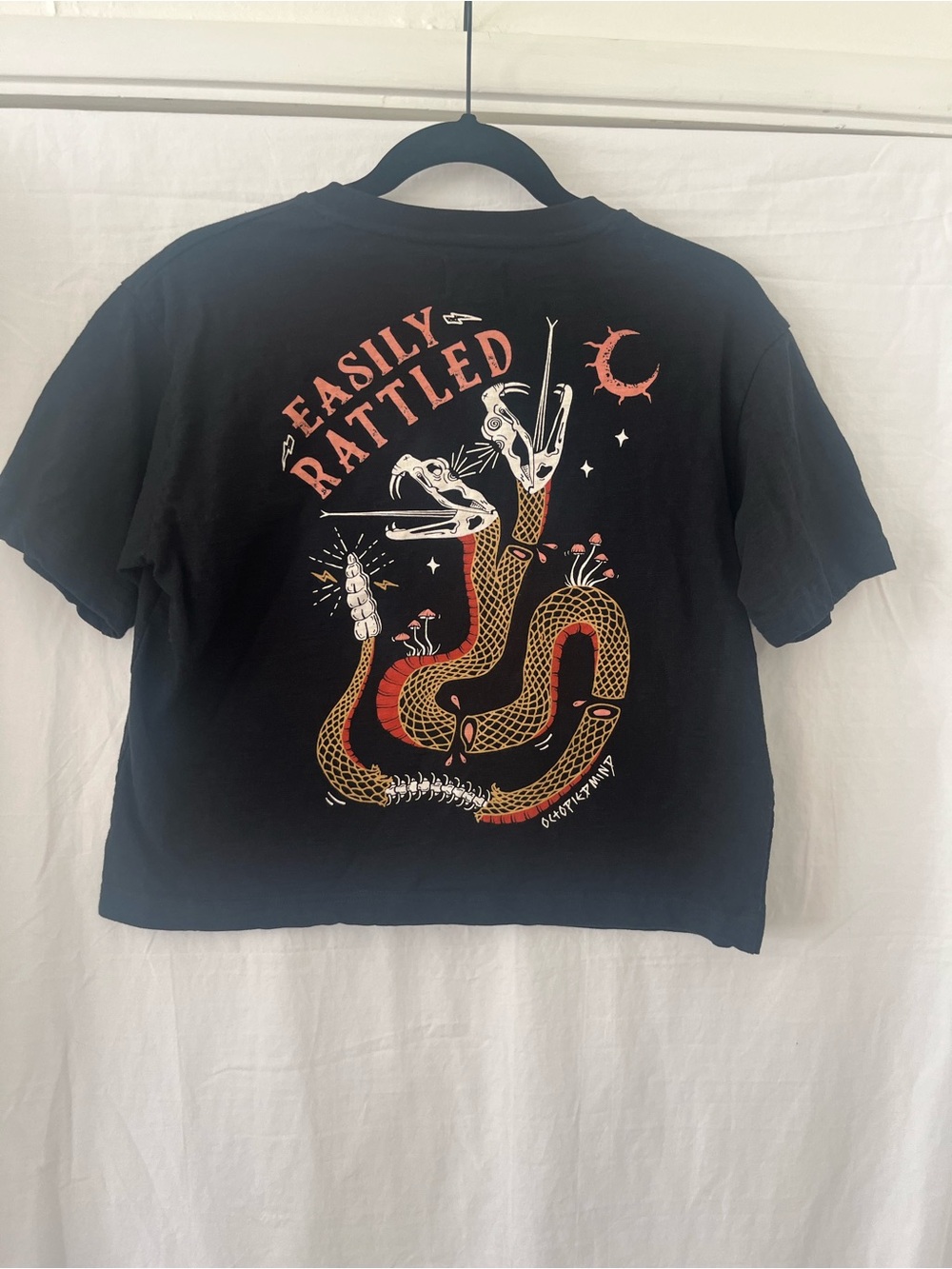 Octopi£d Mind Black Graphic Tee - Classic Logo Tag